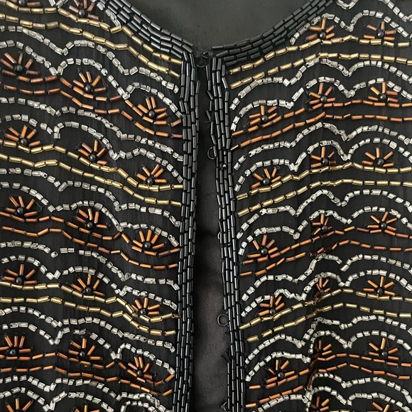 VINTAGE- Designer Beaded Jacket with Silk Lining - excellent condition - Picture 7 of 8